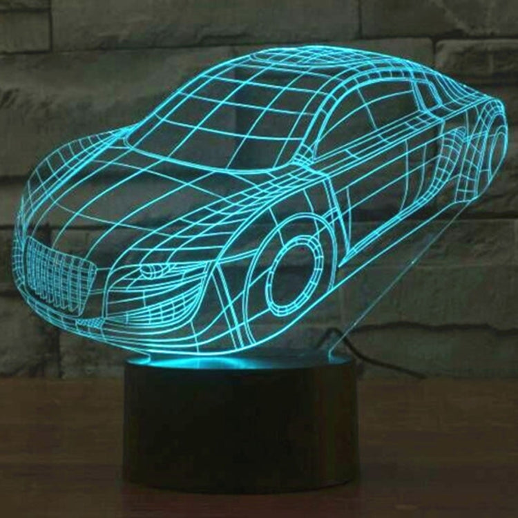 小汽車款3D燈 七彩漸變觸控三維立體燈/檯燈/小夜燈