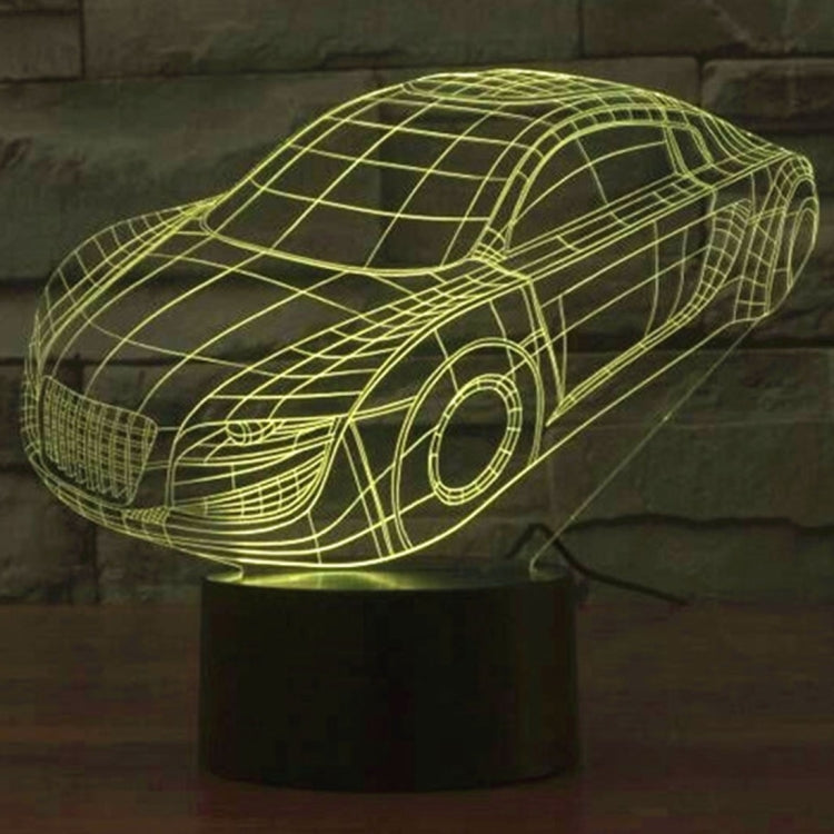 小汽車款3D燈 七彩漸變觸控三維立體燈/檯燈/小夜燈