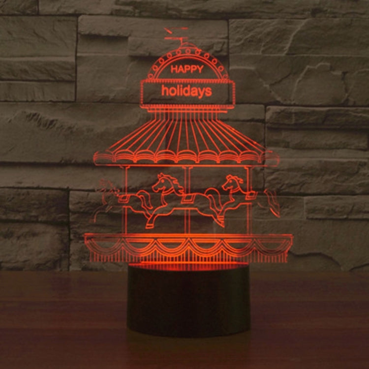 遊樂園款3D燈 七彩漸變觸控三維立體燈/檯燈/小夜燈