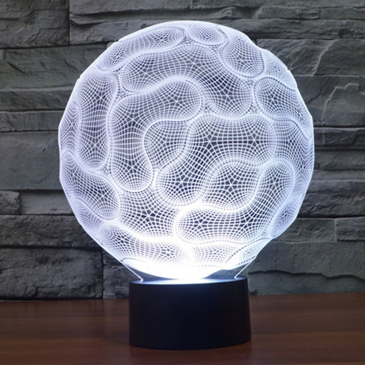 大腦款3D燈 七彩漸變觸控三維立體燈/檯燈/小夜燈