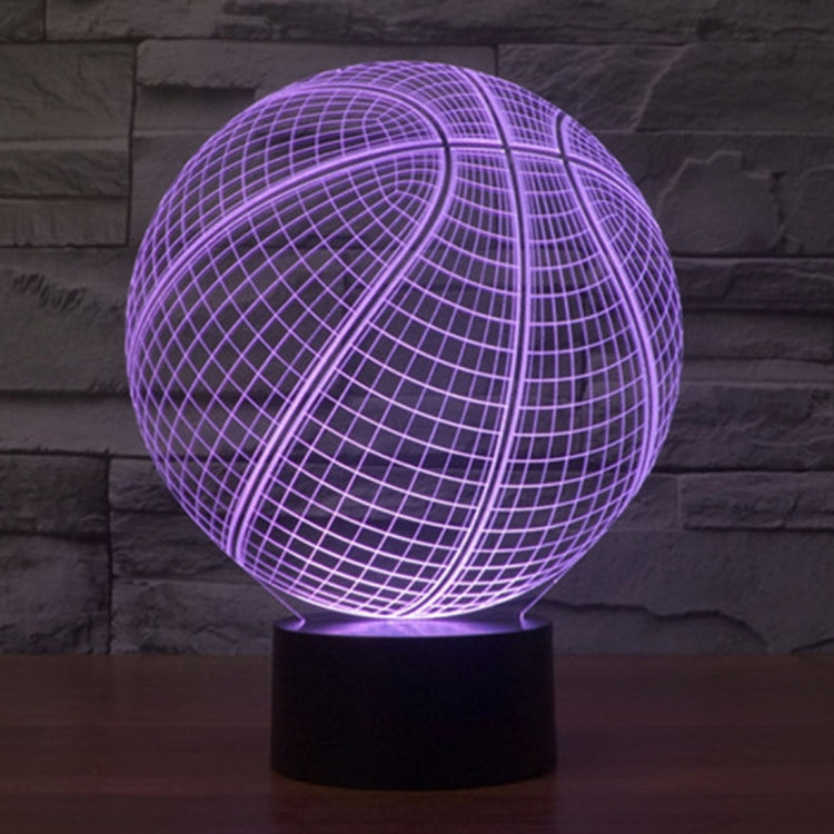 籃球款3D燈 七彩漸變觸控三維立體燈/檯燈/小夜燈