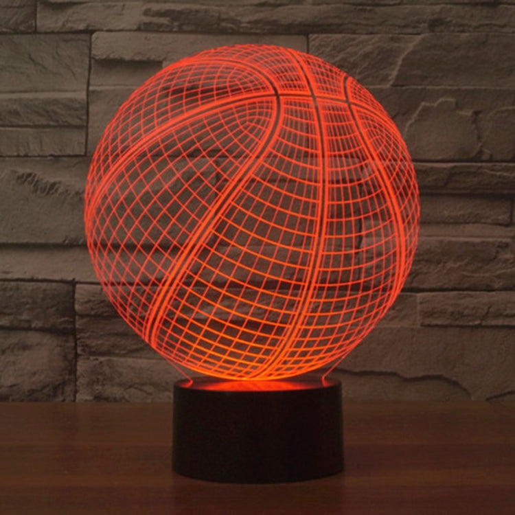 籃球款3D燈 七彩漸變觸控三維立體燈/檯燈/小夜燈