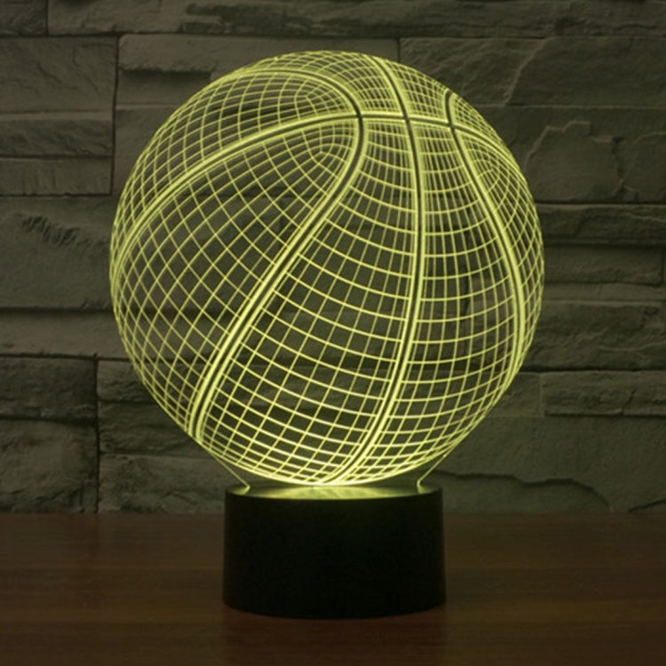籃球款3D燈 七彩漸變觸控三維立體燈/檯燈/小夜燈