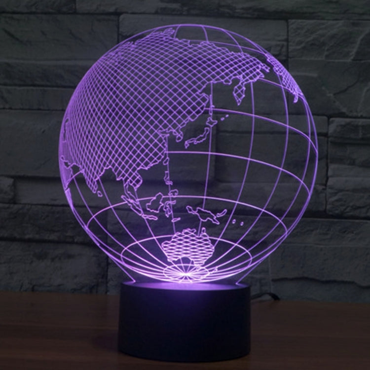 亞洲款3D燈 七彩漸變觸控三維立體燈/檯燈/小夜燈