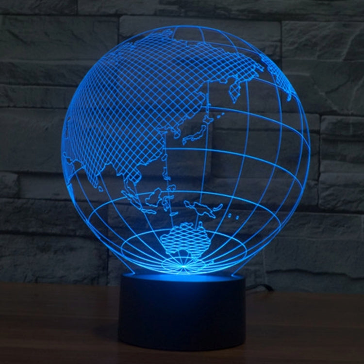 亞洲款3D燈 七彩漸變觸控三維立體燈/檯燈/小夜燈