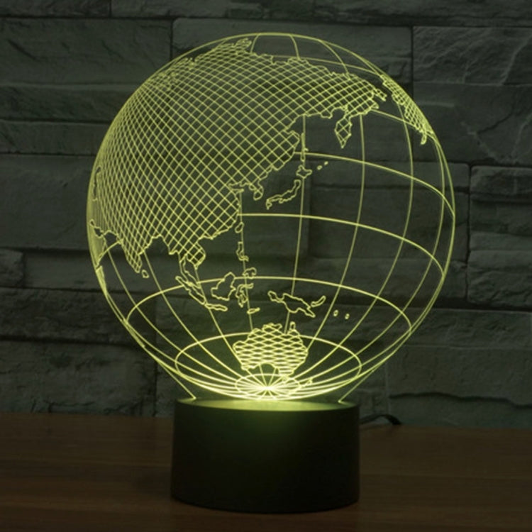 亞洲款3D燈 七彩漸變觸控三維立體燈/檯燈/小夜燈