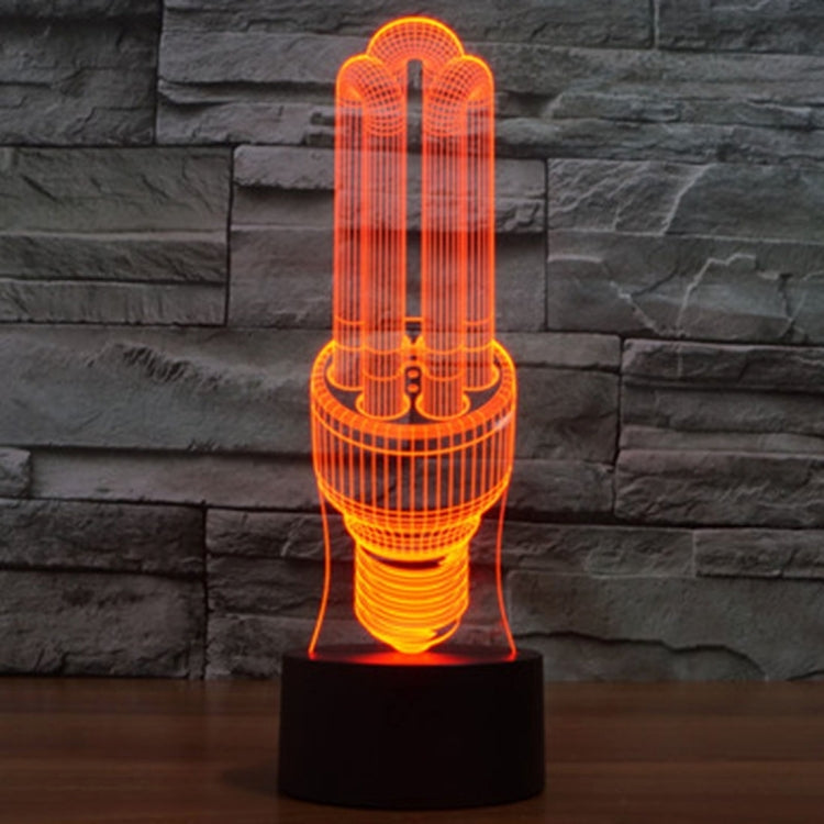 節能燈款3D燈 七彩漸變觸控三維立體燈/檯燈/小夜燈