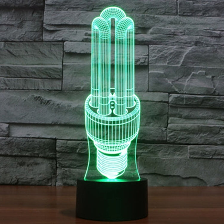 節能燈款3D燈 七彩漸變觸控三維立體燈/檯燈/小夜燈