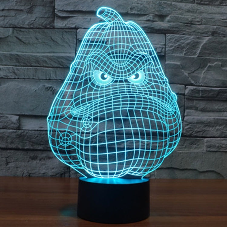 冬瓜款3D燈 七彩漸變觸控三維立體燈/檯燈/小夜燈