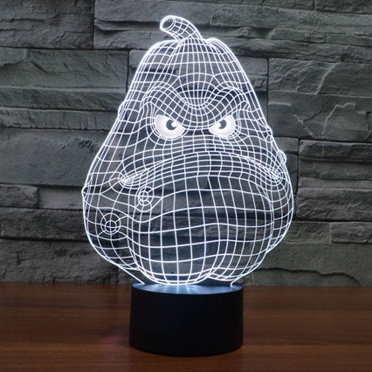 冬瓜款3D燈 七彩漸變觸控三維立體燈/檯燈/小夜燈