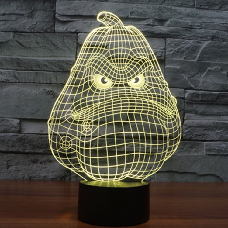 冬瓜款3D燈 七彩漸變觸控三維立體燈/檯燈/小夜燈