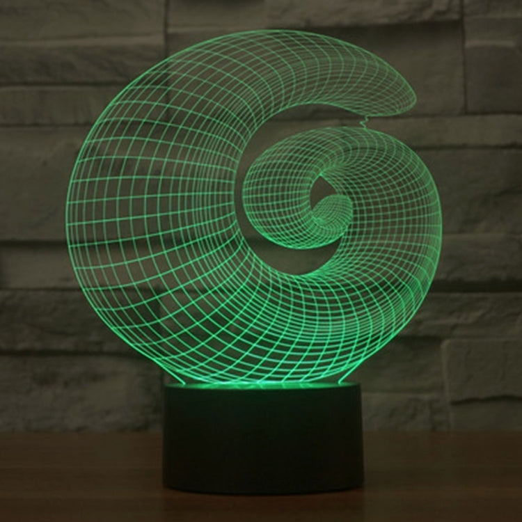 抽象款3D燈 七彩漸變觸控三維立體燈/檯燈/小夜燈