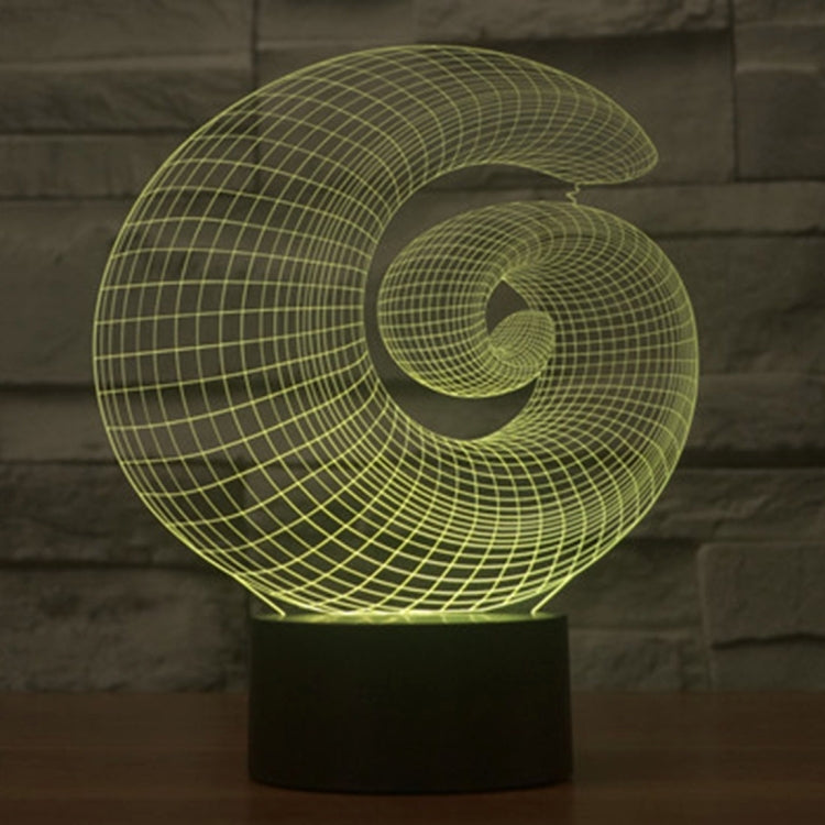 抽象款3D燈 七彩漸變觸控三維立體燈/檯燈/小夜燈