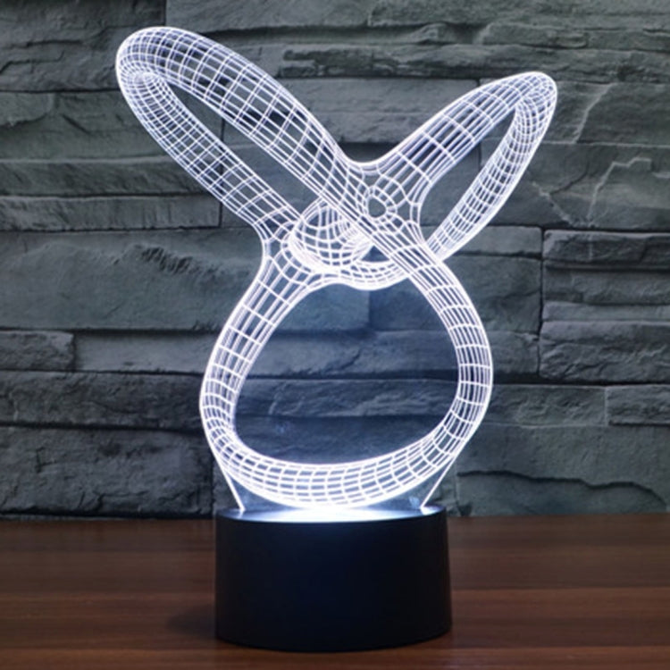 抽象款3D燈 七彩漸變觸控三維立體燈/檯燈/小夜燈