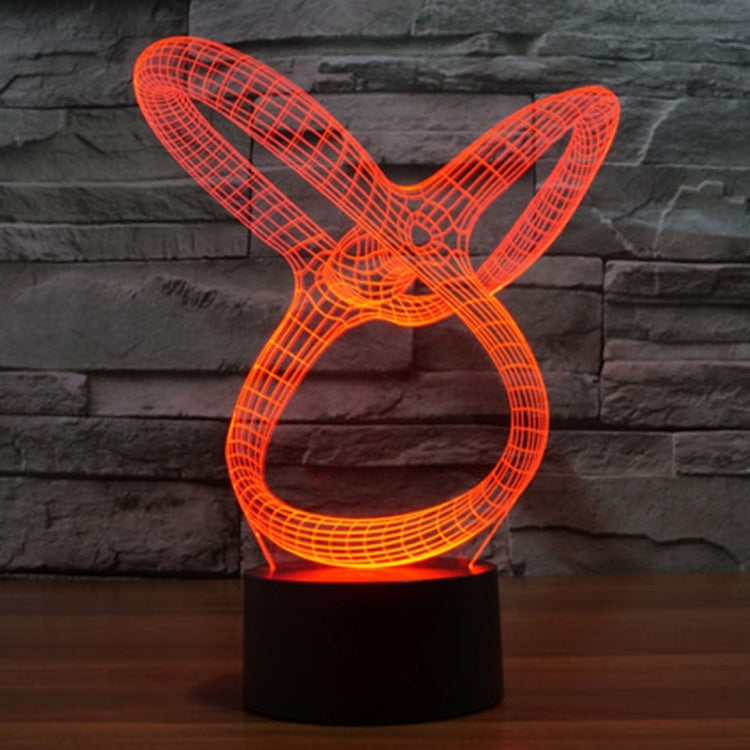 抽象款3D燈 七彩漸變觸控三維立體燈/檯燈/小夜燈