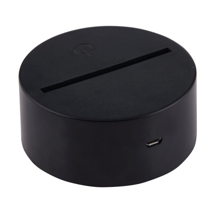 戴眼鏡的男人款3D燈 七彩漸變觸控三維立體燈/檯燈/小夜燈