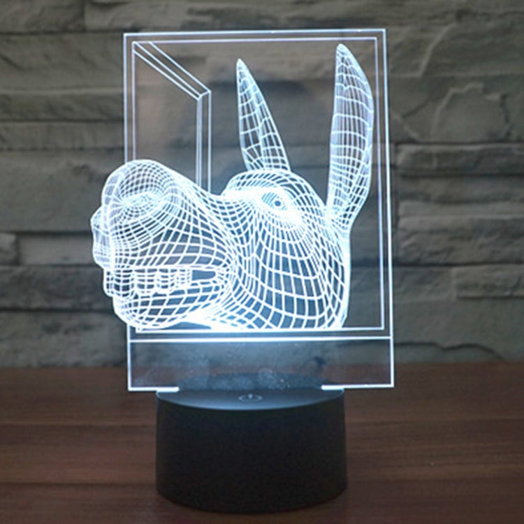 驢 3D燈 七彩漸變觸控三維立體燈/檯燈/小夜燈