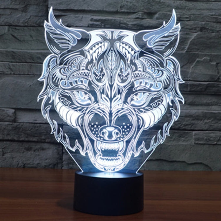 豹子 3D燈 七彩漸變觸控三維立體燈/檯燈/小夜燈