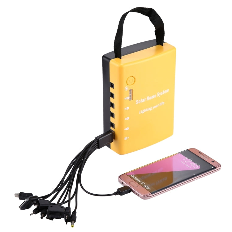 多功能便攜太陽能系統備用電源套裝 帶4個照明燈泡 AC 220V 美規或歐規