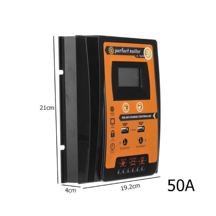 50A 12 / 24V 太陽能充電控制器