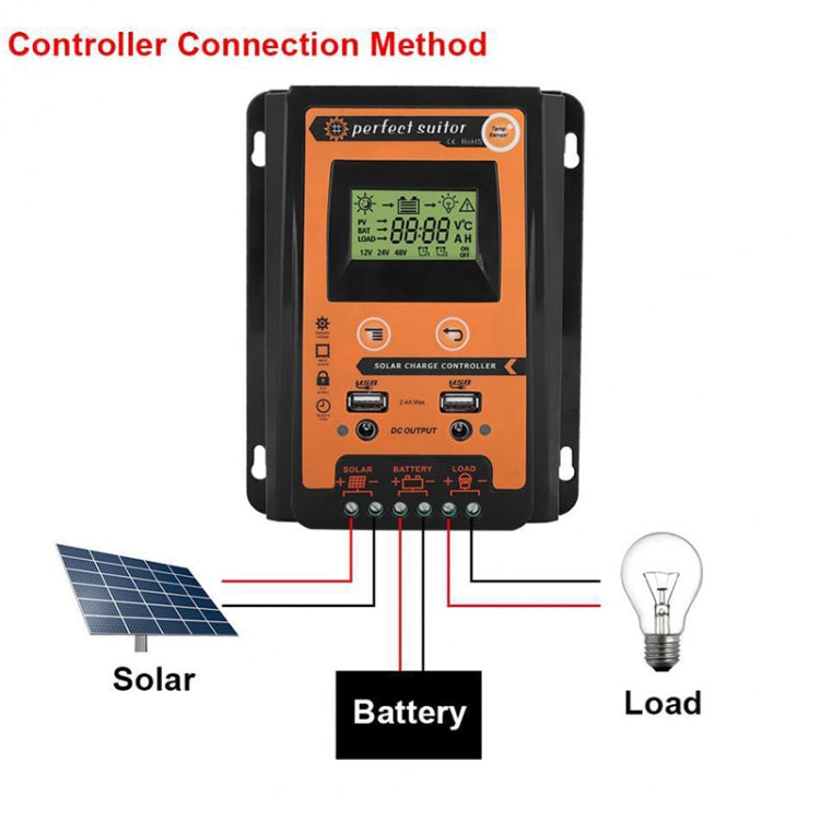 50A 12 / 24V 太陽能充電控制器