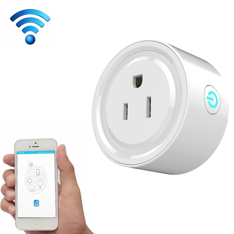 10A WiFi圓形智能插座 語音定時插座 AC 100-240V 美規