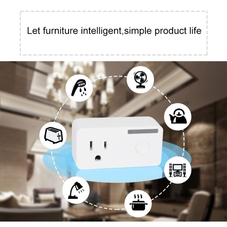 10A WiFi智能語音定時插座 1插位 支持Alexa & Google Home語音 AC 110-250V 美規