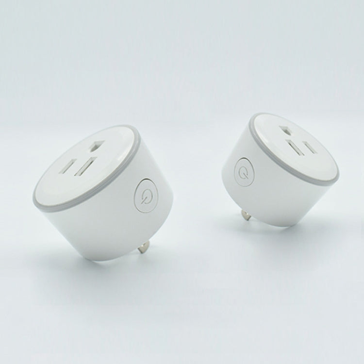 10A WiFi圓形智能插座 語音定時插座 帶幻彩呼吸燈 支持Alexa & Google Home語音 AC 100-240V 美規