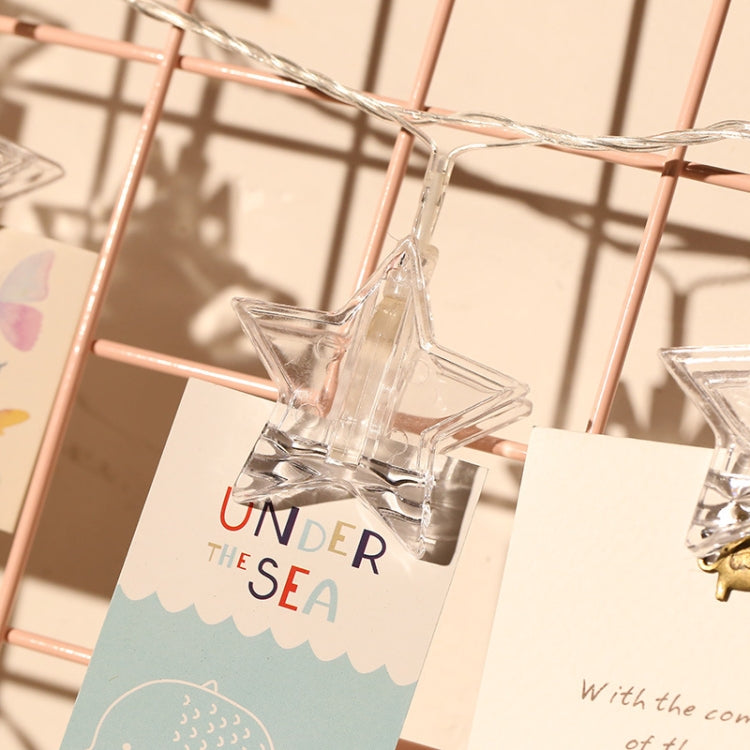 3米 20燈珠 LED相片星星夾子燈 USB款 彩光