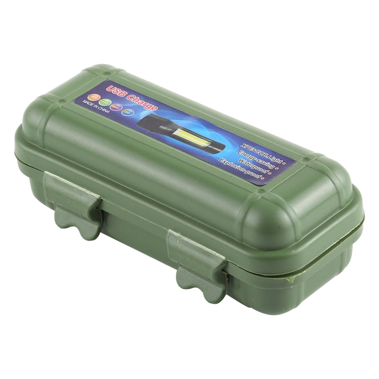 A1 XPE+COB燈珠 迷你USB充電定焦手電筒 帶三種模式&收納盒