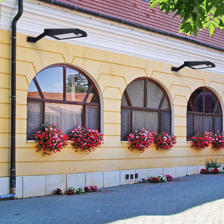 12W 56LEDs SMD 2835 家用戶外IP65防水遙控太陽能壁燈人體感應燈