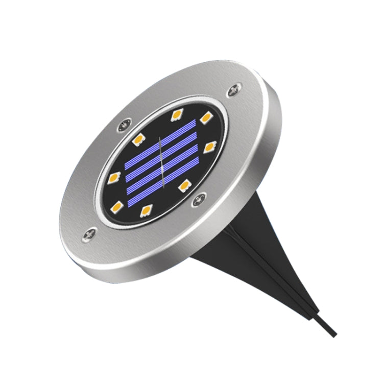 8 LEDs 七彩變光太陽能戶外庭院燈草坪燈感應式地插燈智能光控地埋燈