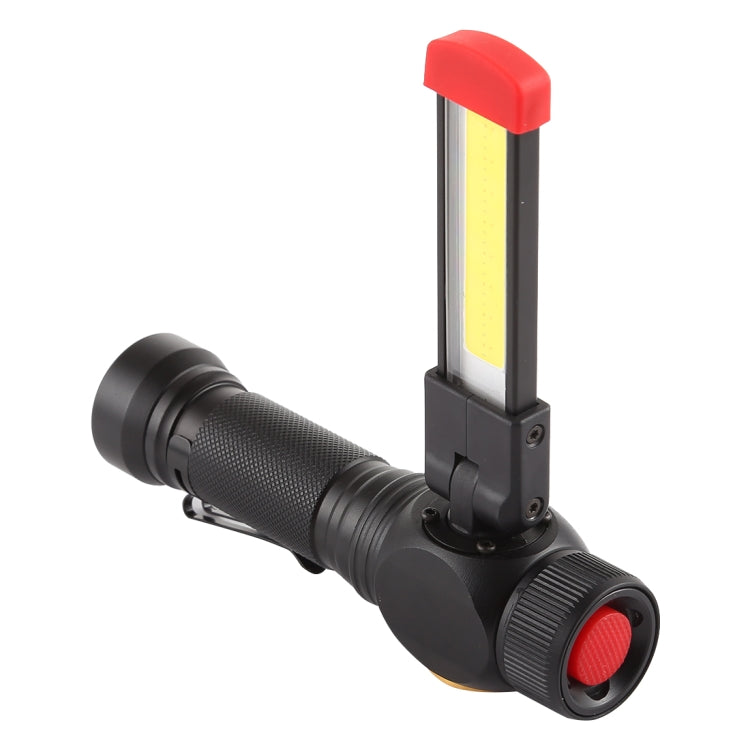 W550 10W 800流明 T6+COB燈珠LED強光手電筒工作燈 帶五種光模式