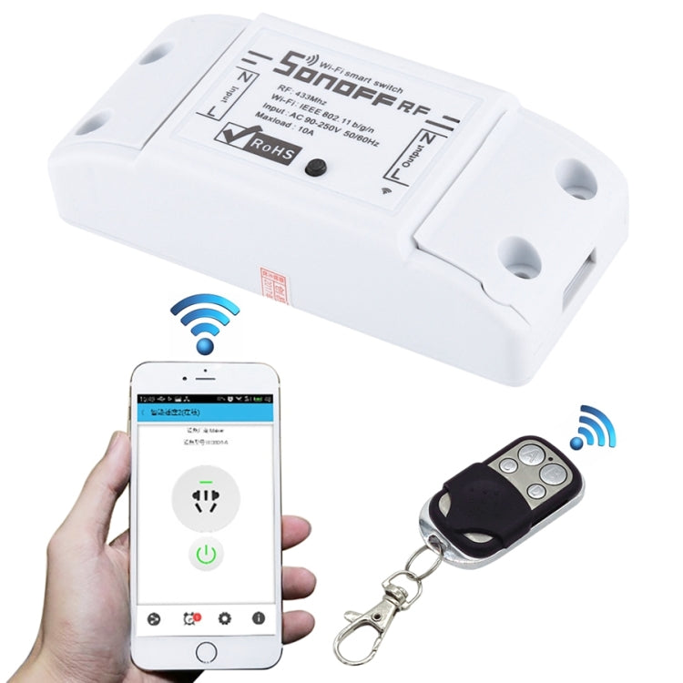 易微聯sonoff手機app遠程無線遙控定時wifi插座開關 帶4鍵遙控器
