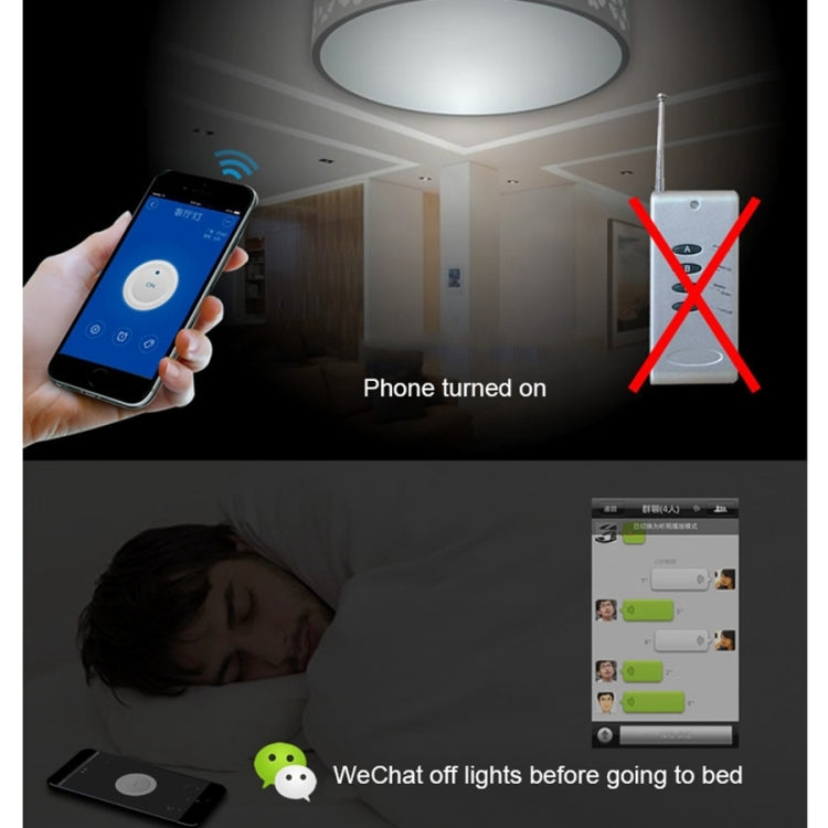 易微聯sonoff手機app遠程無線遙控定時wifi插座開關 帶4鍵遙控器