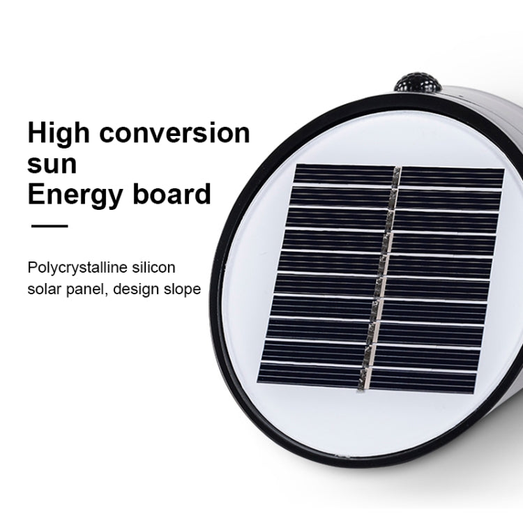 太陽能戶外LED感應壁燈小夜燈雷達人體感應照明燈，白光