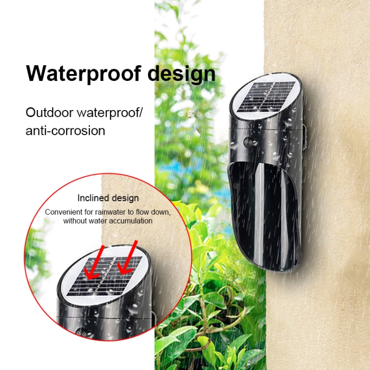 太陽能戶外LED感應壁燈小夜燈雷達人體感應照明燈，白光