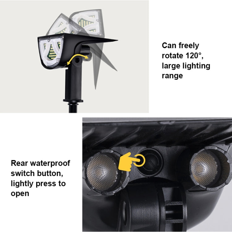 太陽能投射燈 戶外景觀庭院地插燈草坪裝飾燈 IP65防水