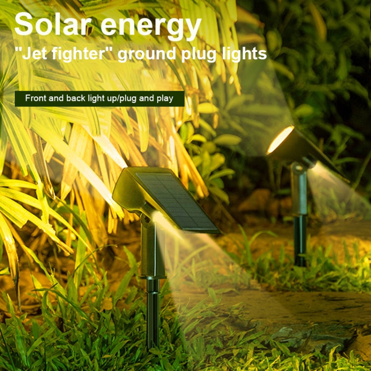 太陽能投射燈 戶外景觀庭院地插燈草坪裝飾燈 IP65防水