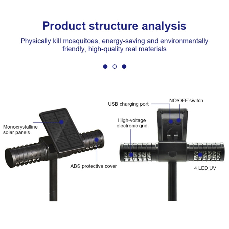 SZ-16008 太陽能滅蚊燈 戶外景觀庭院地插滅蚊器草坪裝飾燈 IP65防水