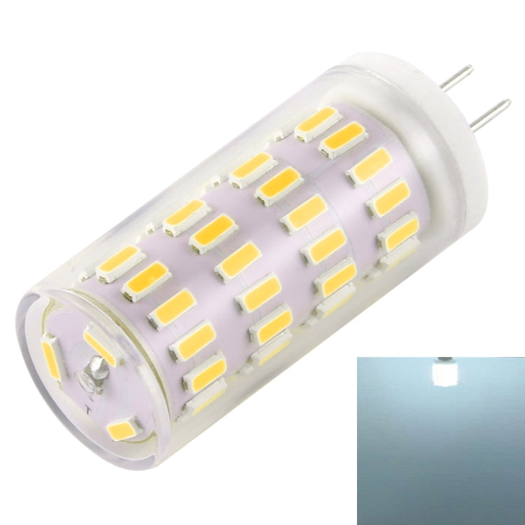 G4 月光燈, 63 LEDs/3528 SMD, 透明罩, 白光, AC:12V