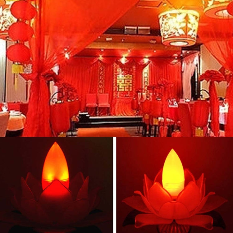 E12 2W2835SMD 90流明 尖泡LED紅光節能燈泡 AC 220V