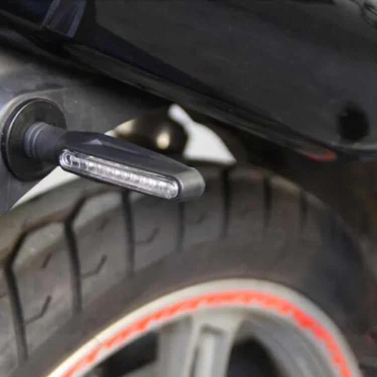 4個一賣 摩托車12LED條形信號轉向燈 黑色 黃光