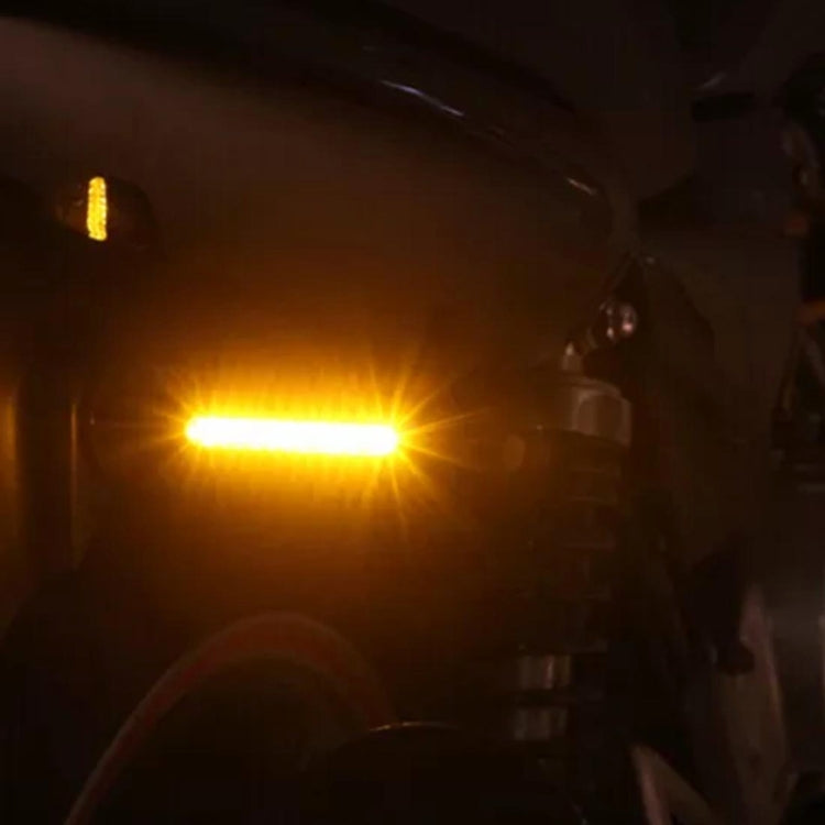 4個一賣 摩托車12LED條形信號轉向燈 黑色 黃光