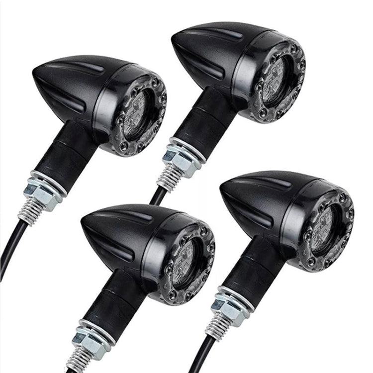 4個一賣 摩托車13LED雙色信號轉向燈  黃+紅光