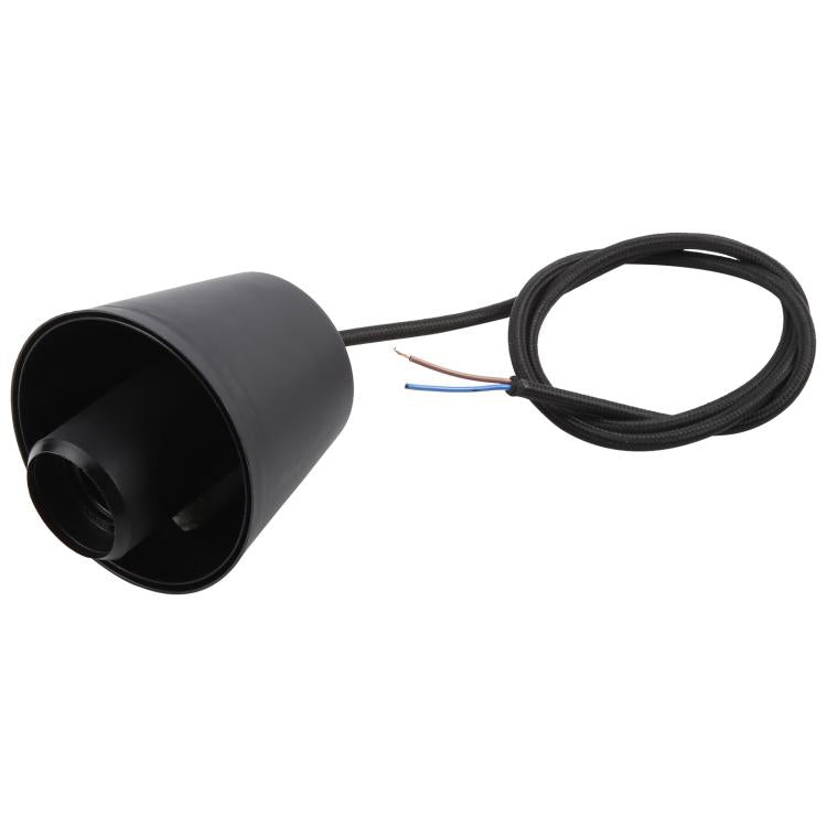 E27燈座DIY天花吊燈燈泡硅膠螺絲底座，線長：1米