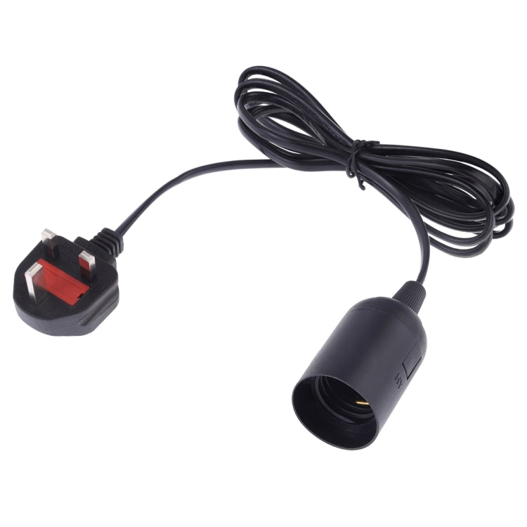 E27線帽燈座枝形吊燈電源插座 帶1.8米延長線 大英規