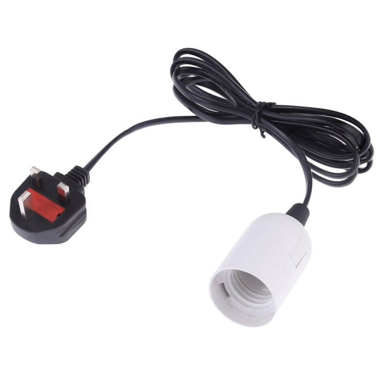 E27線帽燈座枝形吊燈電源插座 帶1.8米延長線 大英規