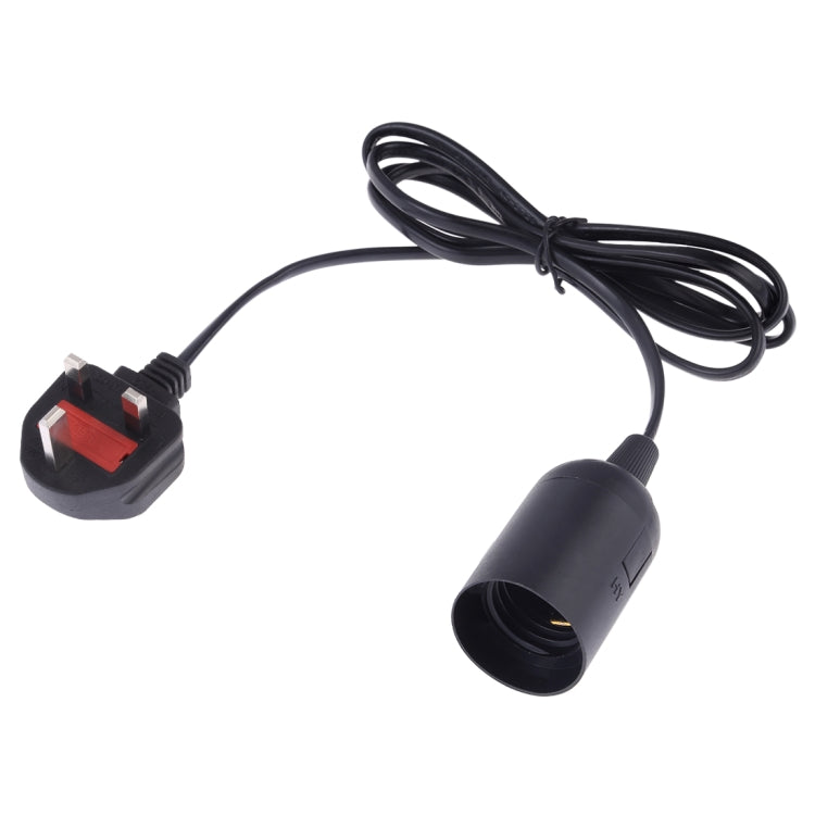 E27線帽燈座枝形吊燈電源插座 帶1.2米延長線 小英規