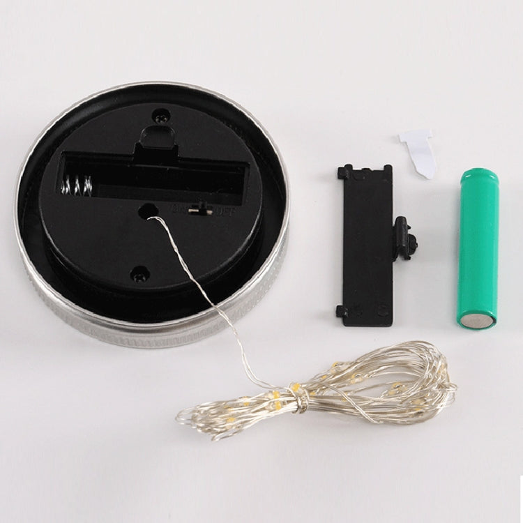 10燈珠 太陽能梅森瓶蓋燈 戶外庭院LED裝飾吊燈 不包含瓶身